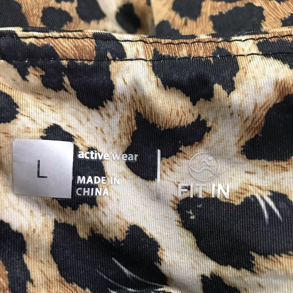 Leopard print leggings with zipper pocket - Picture 6 of 8